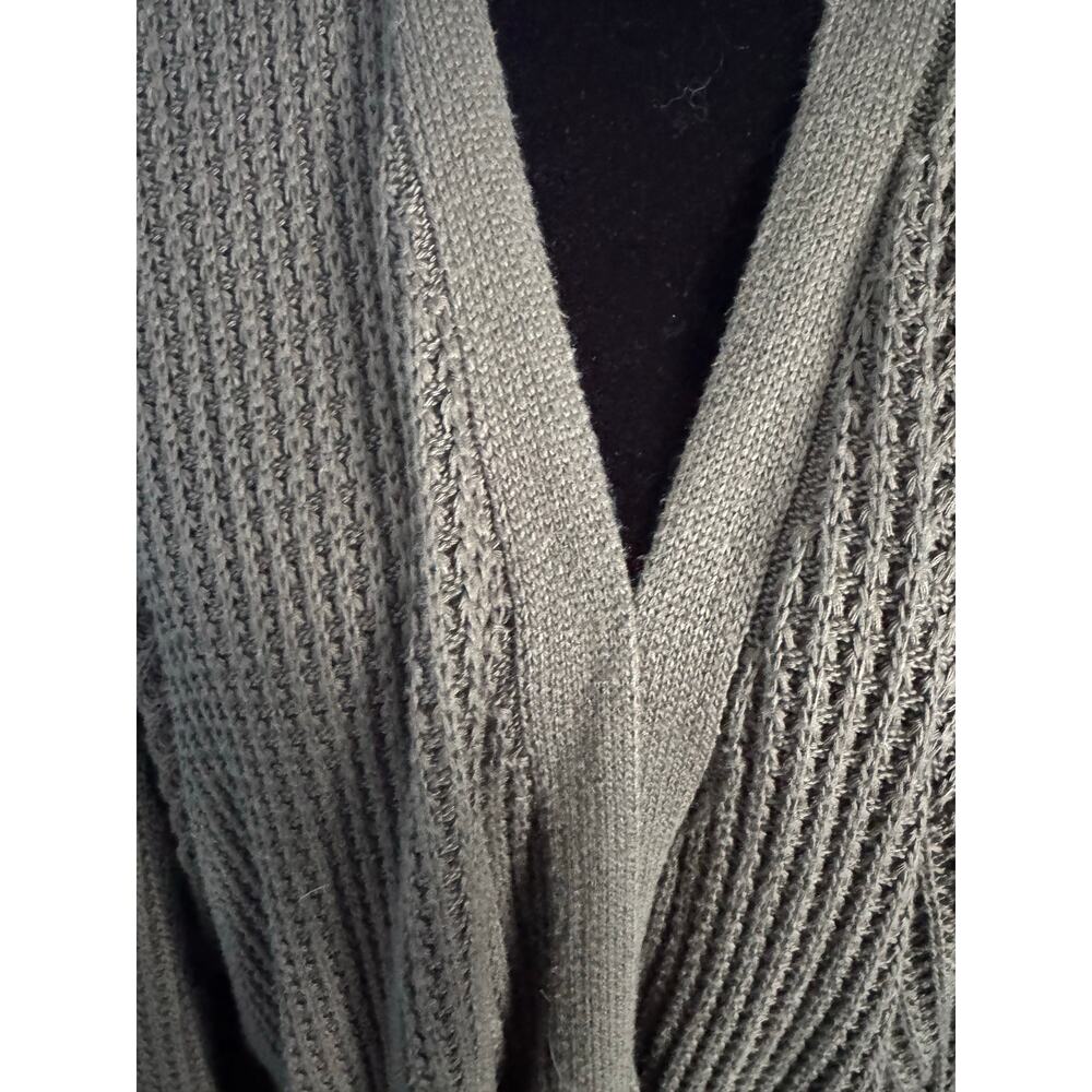 Market & Spruce Olive Green Open Front Knit Cardigan Sweater Size 3X - Picture 5 of 7